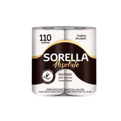Sorella Toalhas de papel 2 rollos/110toalhas