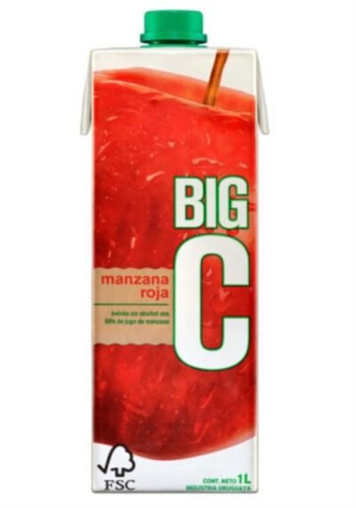 BIG C Jugo 1lt Manzana