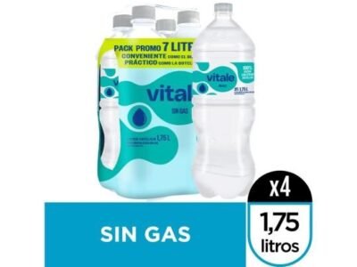 Pack Agua VITALE sin Gas 1.75 L x 4